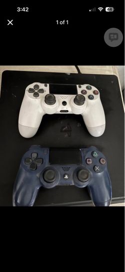 PlayStation 4 with controllers