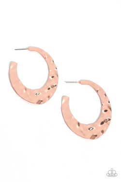 Make A Ripple Copper Hoop Earrings 