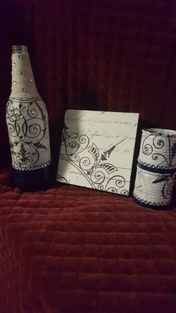 Decoupage bottles