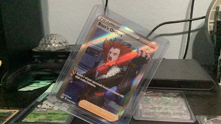 Pokémon Boss's Orders Trainer Supporter Holo Card