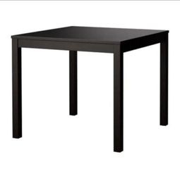 IKEA bjuraka Black Square Dining Table