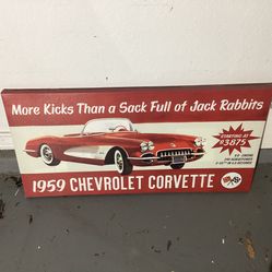Corvette Wall Hanging
