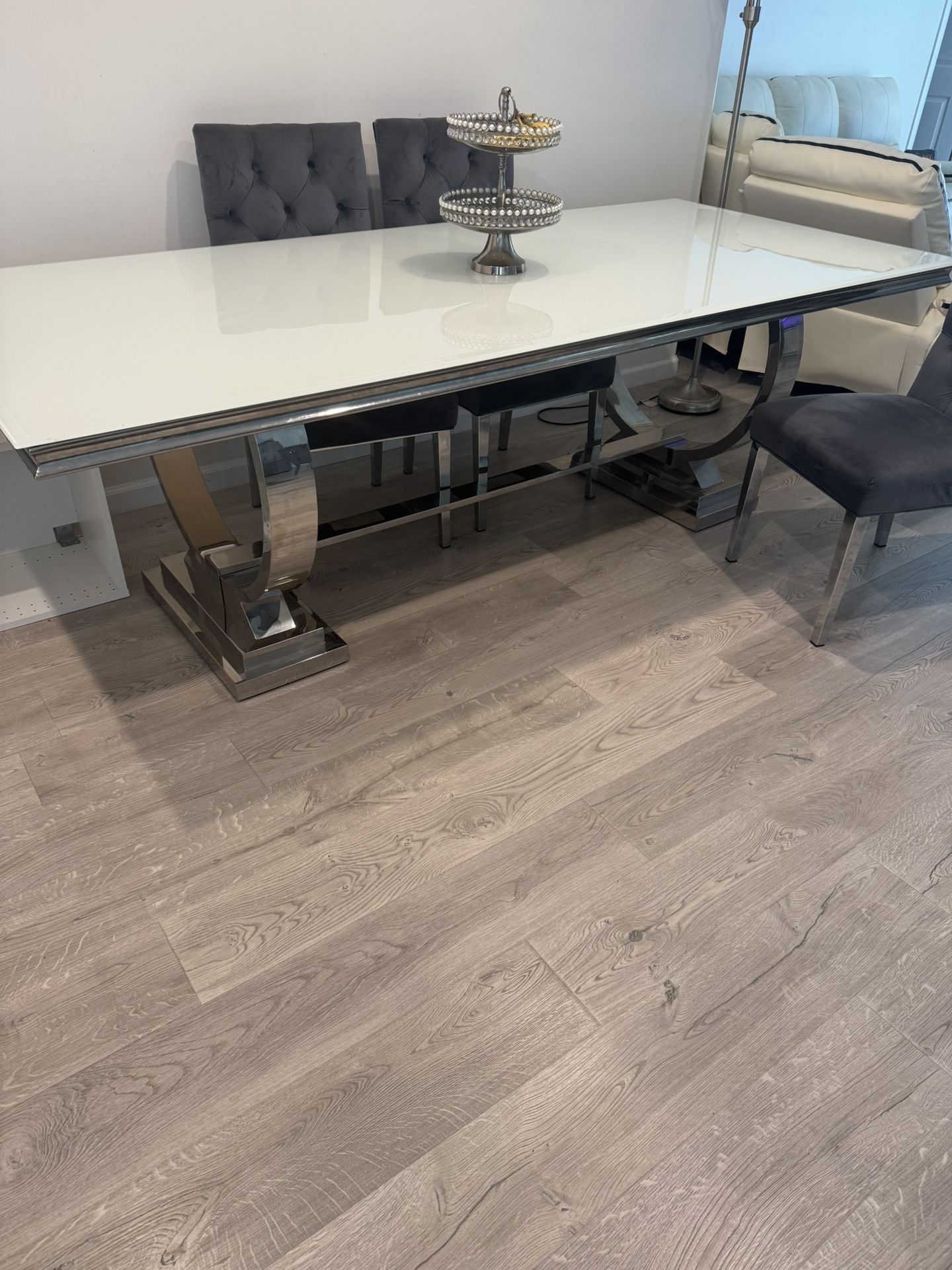 12-seater dining table with 12 chairs