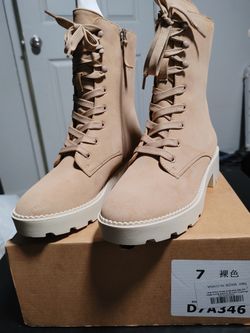 Womens Combat Lace Up Boots 
