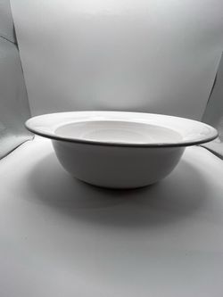 Vintage CorningWare White Flora Leaf Swirl Bowl (L-31)