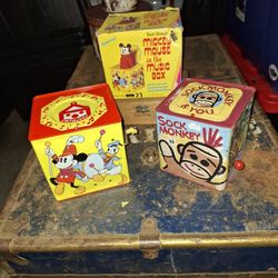 Two Vintage Music Box 