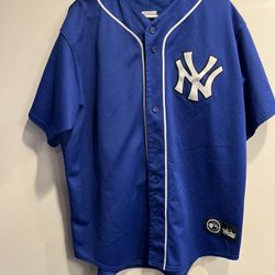 Vintage New York Yankees Baseball Jersey Men’s Size XL Royal Blue MLB 