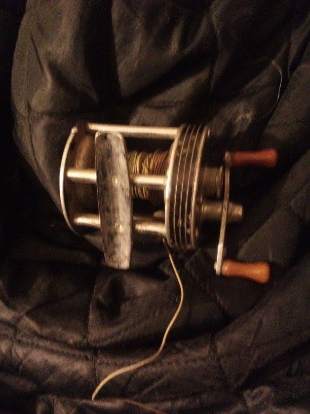 2 Fishing Reels 1 Vintage Langleyfrom The 50s 1 Shimano Open Face Both Work