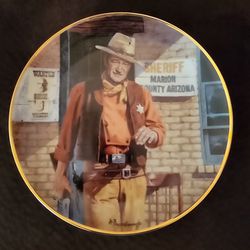 John Wayne American Legend Ltd Ed By Tanenbaum Collectors Plate Franklin Mint 