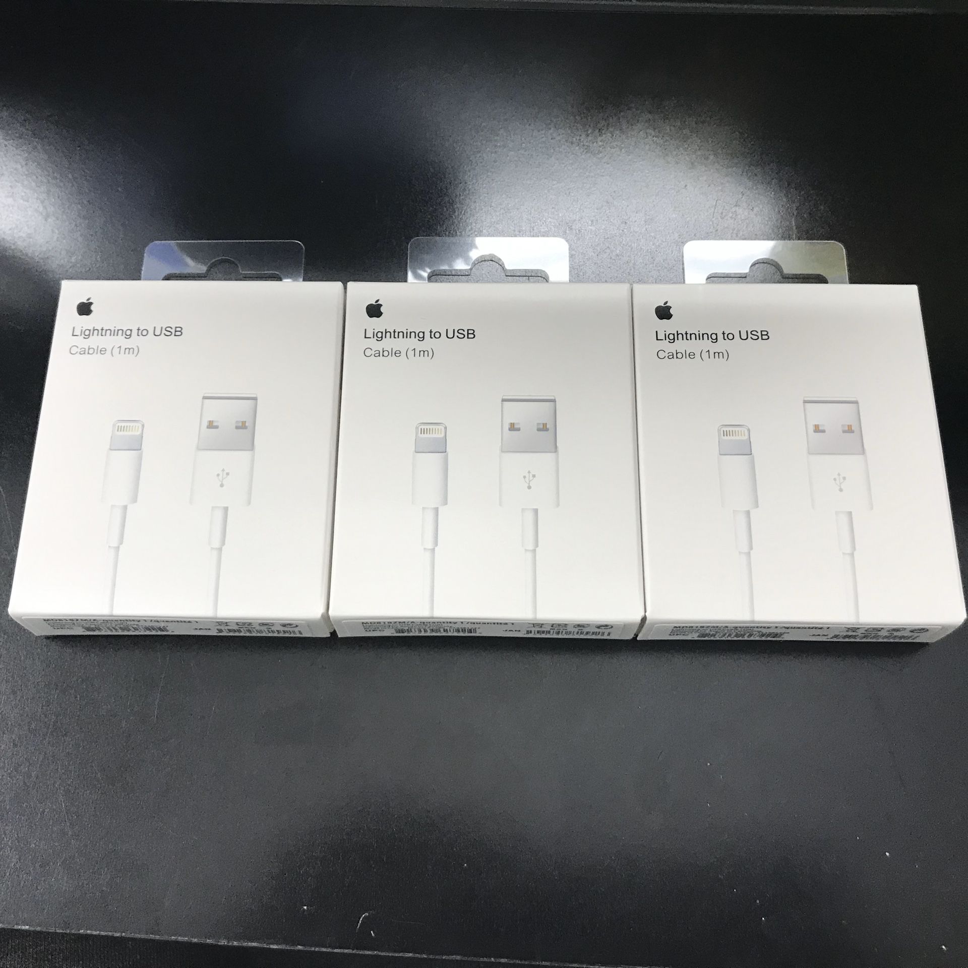 3 Apple iPhone Charger Lightning Cables Original OEM!
