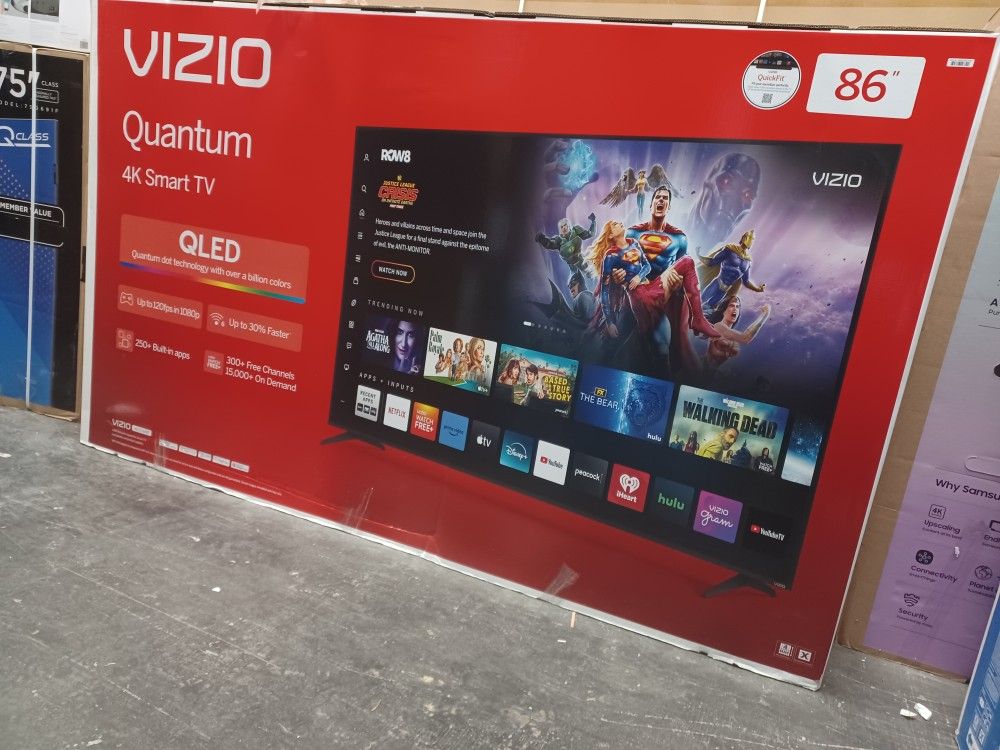 86" Screen QLED SMART 4K ULTRA HDTV BY VIZIO M SERIES QUANTUM PRO. FINANCING AVAILABLE
