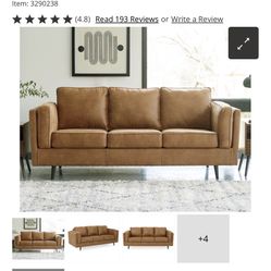 Brown Leather Couch