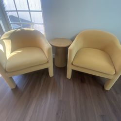 Linaria Fully Upholstered Velvet Accent Chair Mustard 