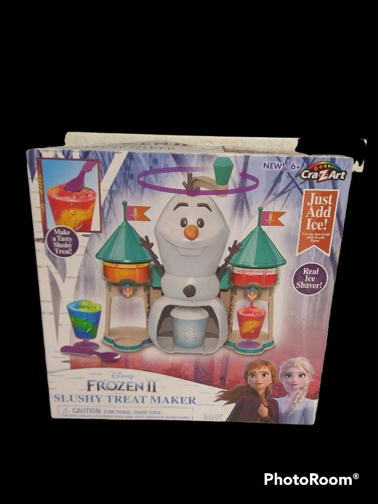 Disney Frozen 2 Slushy Treat Maker Activity Kit.
Great shape! Used once!