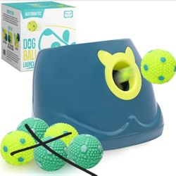 **Balls not included** Automatic Dog Ball Launcher - Dog Ball Fetch Machine, Ball Thrower for Dogs, for Small to Medium Sized Dogs, Interactive Dog To
