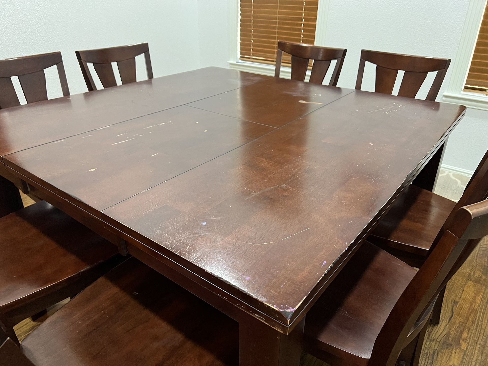Solid Wood Dining Table/Chair Set (8 Chairs)
