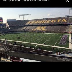 Two Gophers Football tickets for sale for Saturday’s game (11/1) 