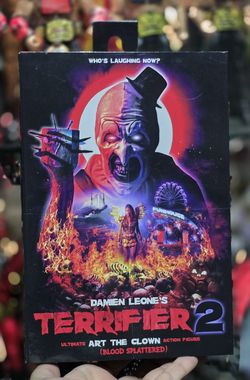 NECA TERRIFIER 2 ULTIMATE ART THE CLOWN BLOOD SPLATTERED