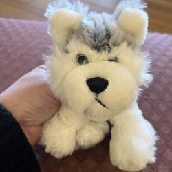Webkinz Lil’ Kinz Gray and White Husky