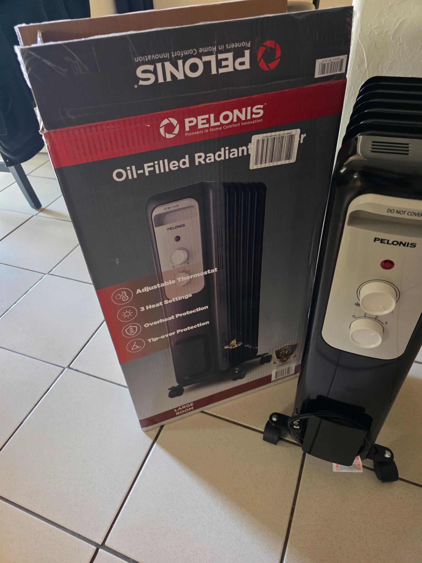 1500 watt oil- filled radiant electric heater