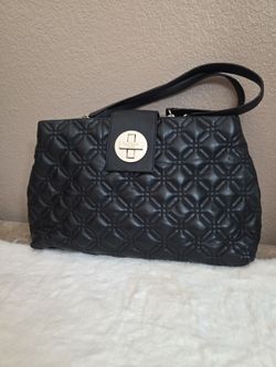 Kate Spade Black Quilted Leather Shoulder Bag