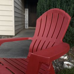 Red Adirondack Patio Chair – Comfortable & Durable