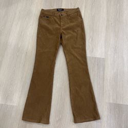 LEI Juniors Pants Size 9 Brown Y2K Flare Leg Low Rise Western Boho