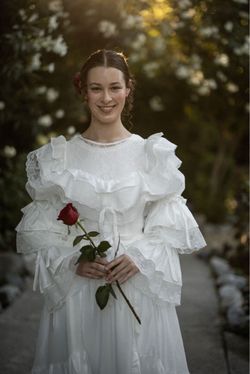 Vintage Cottegcore Wedding Dress Size 14