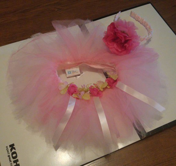 Toddler Pink Tutu - Dress Up Pretend Play Ballerina Princess Fairy