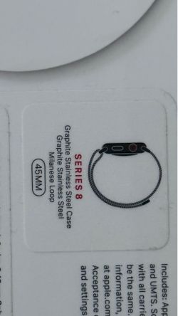 Apple Watch Series 8 45mm Graphite Stainless Milanese