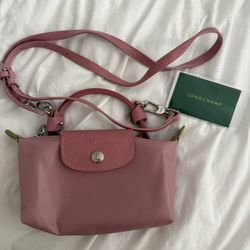 LONGCHAMP mini pink bag 