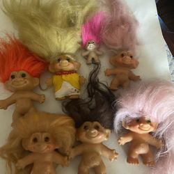 Vintage Trolls Hair Needs To Be Glued Back On In Some Of Them 