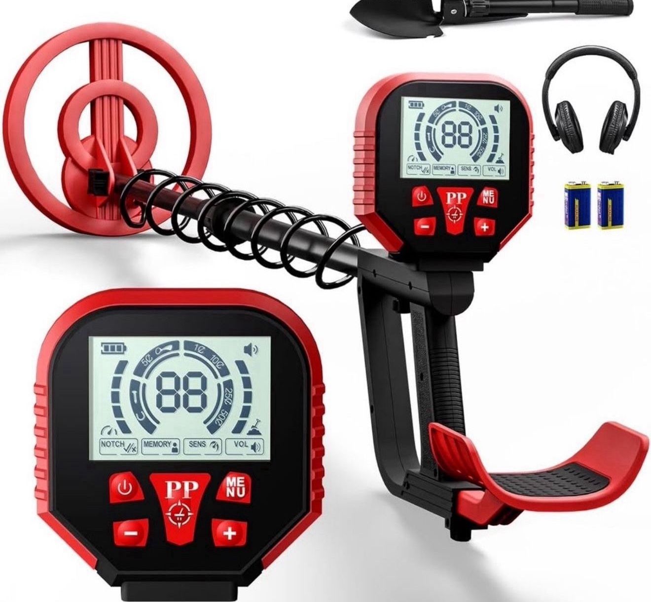 NEW! Professional Metal Detector Waterproof with LCD Display