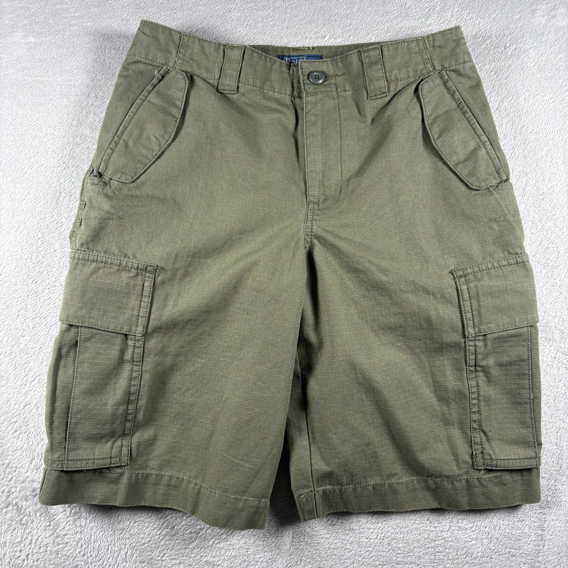 Vintage Polo Ralph Lauren Boys Size 14 Green Cargo Style Shorts NWT #926