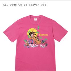 Supreme All Dogs Go To Heaven Tee