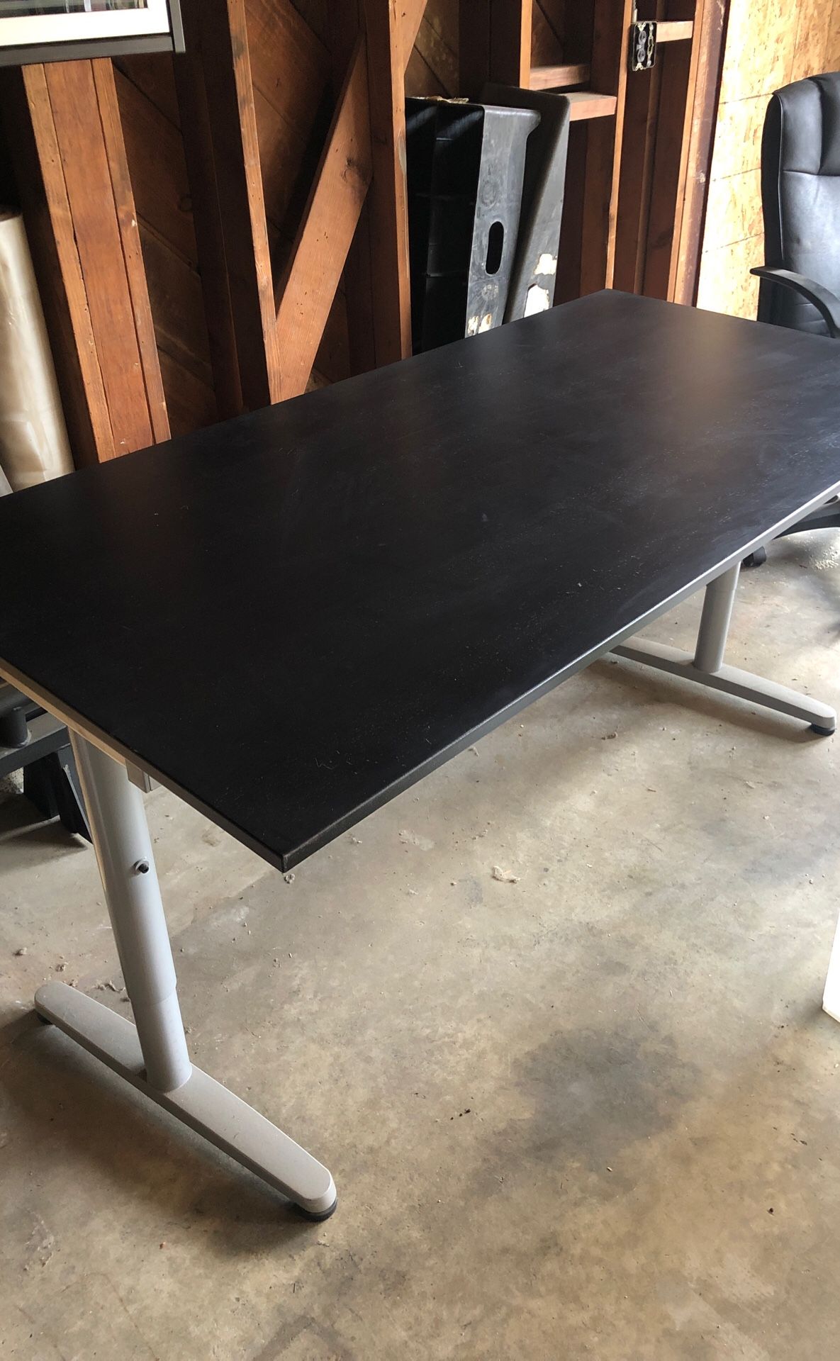 IKEA Effektiv office table desk black-brown