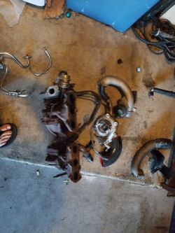 Supra 1jzgte twin turbos with down pipe