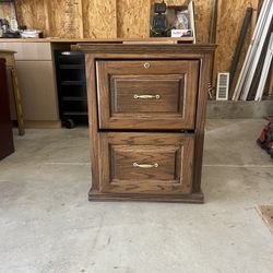 Wood Filing Cabinet