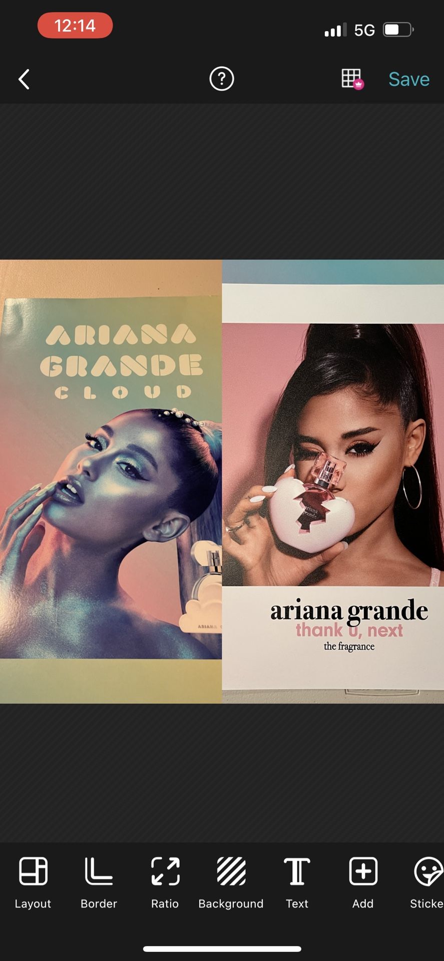 Ariana Grande Thank U, Next & Cloud Display Poster