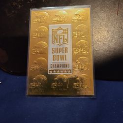 1997 23k Gold NFL Champion Card