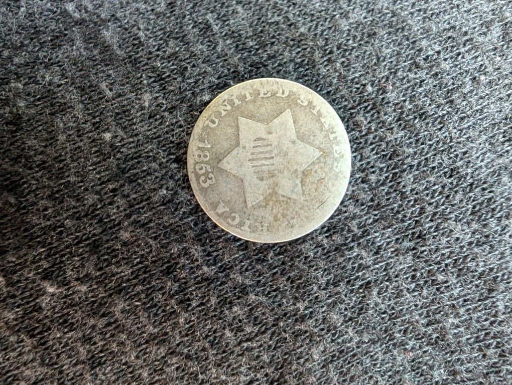 1863 3 Cent Coin