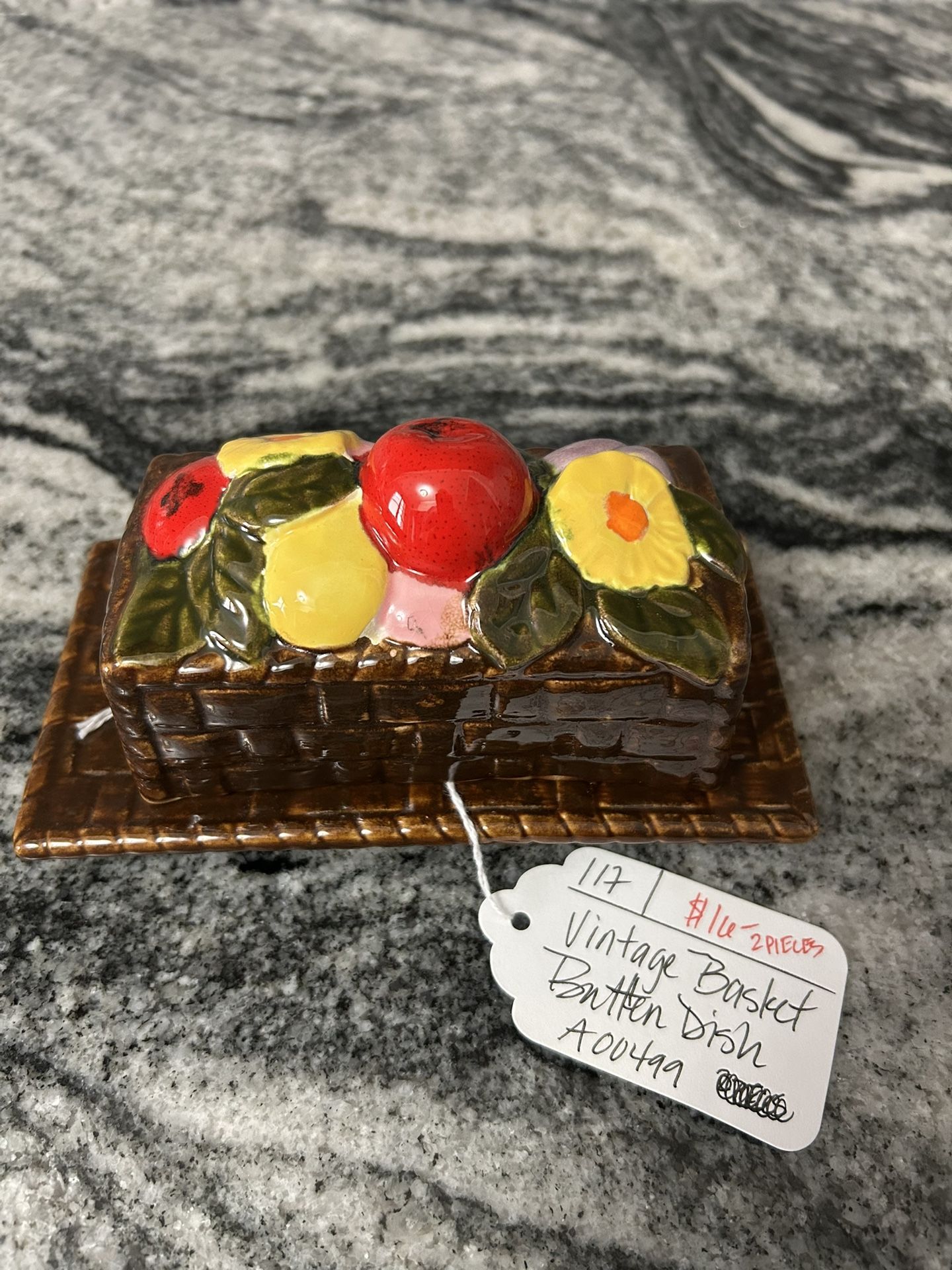 On Sale! Vintage butter dish