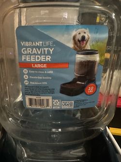 Vibrant Life Large Gravity Pet Feeder 10 lbs