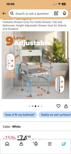 folding shower chair