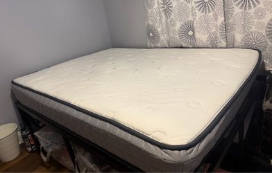 Full Sized Mattress and Frame