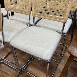 Natural Rattan Counter Height Stools 