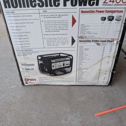 Onan Homesite 2400 Generator 