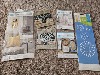 6 Packs Of Laser Cut Stencils 