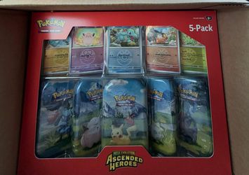 Ascended heroes tins 5 pack with promo