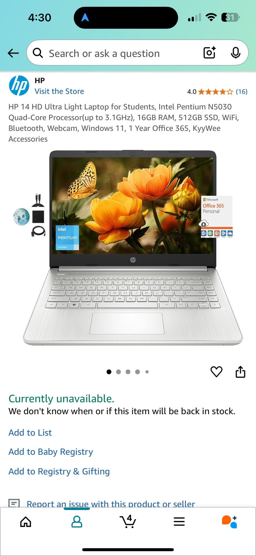 HP 14 HD Laptop